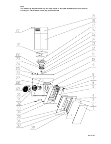 RANGE HOOD Diagram and Parts List for HCH2400ACB  General Electric Range Hood