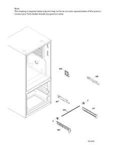 FZ SECTION BASKETS Diagram and Parts List for GNE21DSKAKSS  General Electric Refrigerator