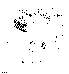 Room Air Conditioner Diagram and Parts List for AHC12AZW2  General Electric Air Conditioner