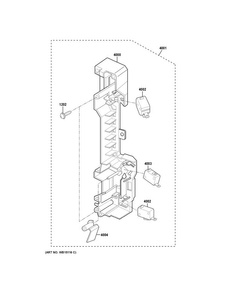 Latch Board Parts Diagram and Parts List for CVM1750SH2SS  General Electric Microwave