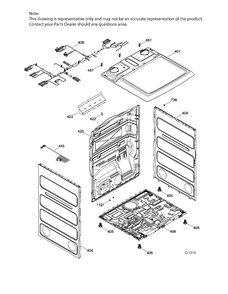STRUCTURE Diagram and Parts List for GTD45EAMJ2WS  General Electric Dryer