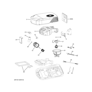 Room Air Conditioner Diagram and Parts List for PLH13XHHBH2  General Electric Air Conditioner