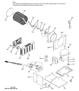 Part Location Diagram of WG03F06068 GE QC MULLION Assembly 48