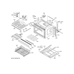 Part Location Diagram of WB44X48678 GE HIDDEN BAKE ELEMENT