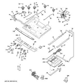 Part Location Diagram of WB36X20997 GE Assembly MANIFOLD PANEL