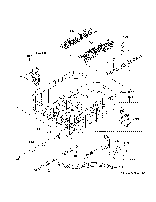 Upper Rack Assembly Diagram and Parts List for GDT605PMM6ES  General Electric Dishwasher