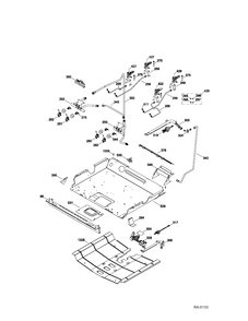 GAS & BURNER PARTS Diagram and Parts List for PGS968SER2SS  General Electric Range