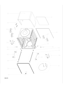 BODY PARTS Diagram and Parts List for GDT650SSF0SS  General Electric Dishwasher