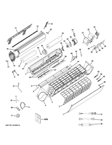 Part Location Diagram of WJ76X29662 GE BOARD PROTECTOR