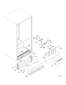FZ SECTION PARTS Diagram and Parts List for MBRC0GAXERWW  General Electric Refrigerator