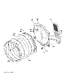 Drum Diagram and Parts List for GFD65GSSN1WW  General Electric Dryer