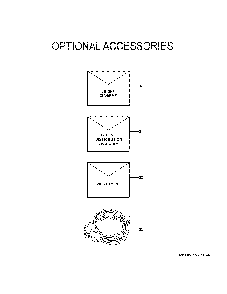 Optional Accessories Diagram and Parts List for NS17H60SA451A  General Electric Air Conditioner