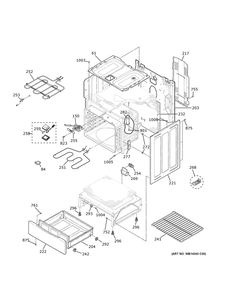 Body Parts Diagram and Parts List for XB258DM4BB  General Electric Range