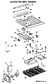 Part Location Diagram of WR12X754 GE STIFFNER