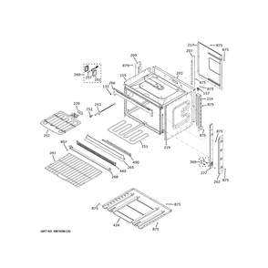 Body Parts Diagram and Parts List for JT3800SHASS  General Electric Microwave Oven Combo