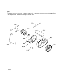 Blower And Drive Asm Diagram and Parts List for GMMP280ED4WS  General Electric Dryer