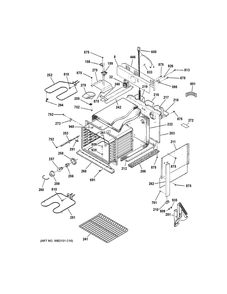 Part Location Diagram of WG02F04574 GE BAIL - WB2X7694