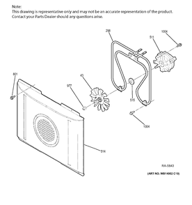CONVECTION OVEN Diagram and Parts List for PCB950SF2SS  General Electric Range