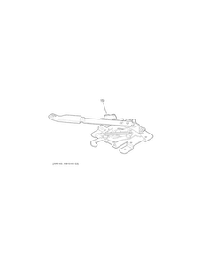 Door Lock Diagram and Parts List for JB620DF4BB  General Electric Range