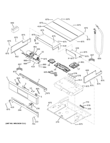 Control Panel Diagram and Parts List for ZTSX1FPSN3SS  General Electric Wall Oven
