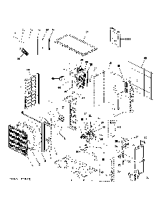 Commercial Air Conditioner Diagram and Parts List for AUH2436ZGDA2  General Electric Air Conditioner