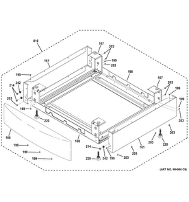 Riser Assembly Diagram and Parts List for GFDR275GH1MC  General Electric Dryer