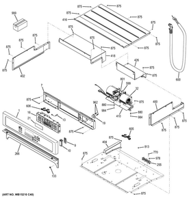 Control Panel Diagram and Parts List for CK7000SH2SS  General Electric Wall Oven