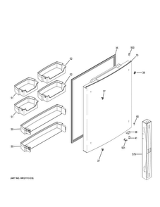 Part Location Diagram of WR02X25704 GE PLUG BUTTON WW