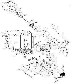 Ice Bucket Assembly Diagram and Parts List for TBX25RLG  General Electric Refrigerator