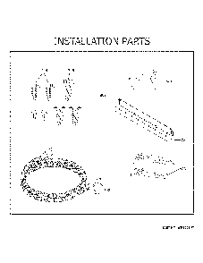 Installation parts Diagram and Parts List for GDF510PGM5BB  General Electric Dishwasher