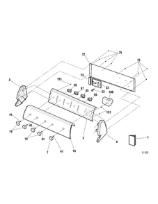 Part Location Diagram of 212D1010P030 GE Wiring label (English)