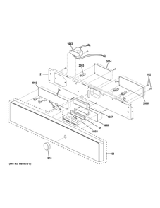 Control Parts Diagram and Parts List for PSB9100BL2TS  General Electric Microwave