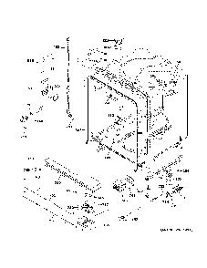 Body parts Diagram and Parts List for GDF510PGM5BB  General Electric Dishwasher