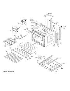 LOWER OVEN Diagram and Parts List for JT5500EJ5ES  General Electric Wall Oven