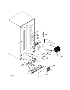 SEALED SYSTEM & MOTHERBOARD Diagram and Parts List for PDRS0MBYGRSS  General Electric Refrigerator
