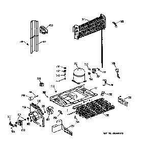 Unit Parts Diagram and Parts List for 36369267991  General Electric Refrigerator
