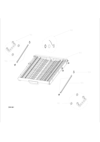 THIRD RACK ASM Diagram and Parts List for PDT660SSF0SS  General Electric Dishwasher