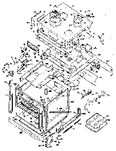 Cooktop & Case Parts Diagram and Parts List for JMP26G0J3  General Electric Range
