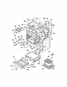 Body Diagram and Parts List for 91194492993  Kenmore Range