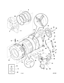 Part Location Diagram of WG04A02895 GE SCREW