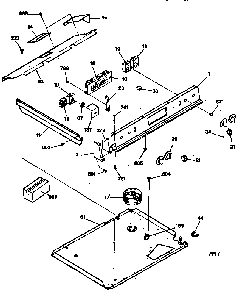 Control Panel Diagram and Parts List for JSP38GV2BB  General Electric Range