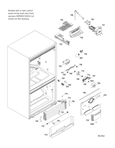 FZ SECTION Diagram and Parts List for CFCP1NIYDSS  General Electric Refrigerator