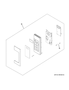 Control Parts Diagram and Parts List for JVM6175BL1TS  General Electric Microwave