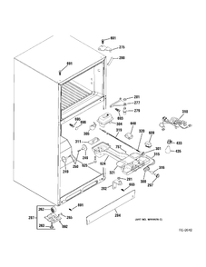 FF SECTION Diagram and Parts List for 38768RBWWRBS  General Electric Refrigerator