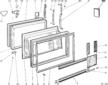 Part Location Diagram of WR2M992 GE CLIP