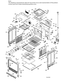 Part Location Diagram of WS01L15184 GE HINGE DOOR