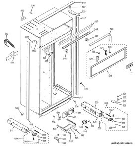 Part Location Diagram of WR49X10297 GE TOE KICK Assembly
