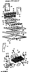 Unit Parts Diagram and Parts List for CTF19ECB  Hotpoint Refrigerator