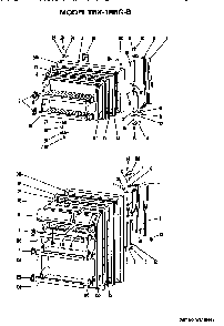 Doors Diagram and Parts List for TBX18BGB  General Electric Refrigerator