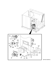 Gas Valve And Burner Assembly Diagram and Parts List for NP14X30S05402  General Electric Air Conditioner